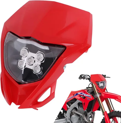 Vista 9 de AnXin - Faro delantero para motocicleta LED universal para YZ125 YZ250 TTR230 YZ250F YZ450F DRZ400 WR250F WR450F, la mayoría de las motocicletas