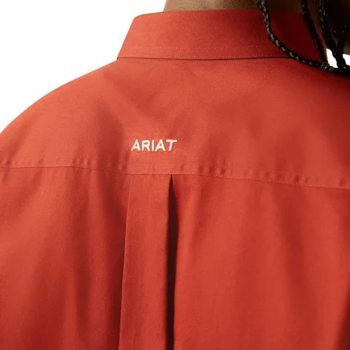 Vista 33 de Ariat Camisa de sarga con logotipo del equipo para hombre