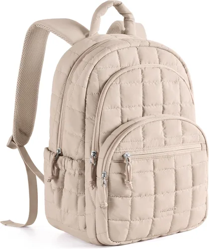 Vista 34 de BAGSMART Mochila de viaje para mujer, mochila universitaria para laptop de Negro