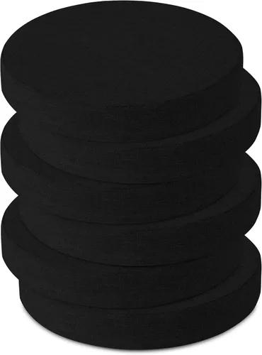 Vista 17 de OVOV Cojines redondos antideslizantes para sillas de comedor de 16 pulgadas Verde salvia