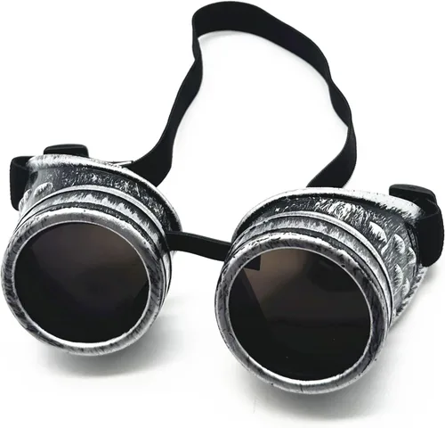 Vista 4 de Nueva venta Vintage Steampunk Gafas Gafas de científico loco para disfraces de Cosplay