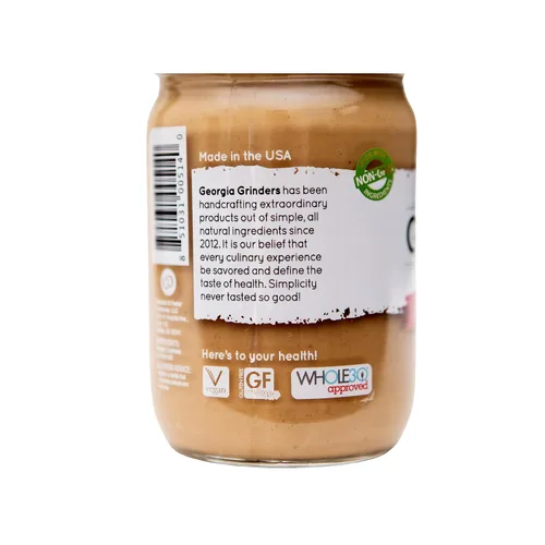 Vista 3 de Georgia Grinders Mantequilla de anacardo cremosa de 12 onzas, (1 CT), suave crema de anacardo gourmet, aprobada por Whole30, apta para dieta