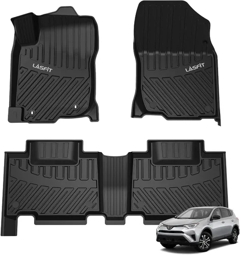 Vista 10 de LASFIT Alfombrillas de piso para Toyota Tacoma 2008-2011 Cabina de Acceso Transmisión Automática, Forro de Piso de Ajuste Personalizado para Todo