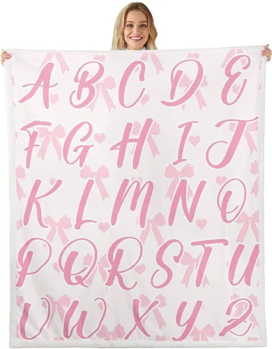 Vista 16 de Manta de franela rosa con lazo, estilo princesa, manta de forro polar de ensueño para decoración del hogar, sofá, sofá, manta romántica de forro
