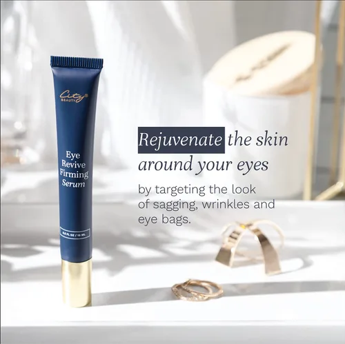 Vista 2 de City Beauty Eye Revive - Suero reafirmante – Fórmula antienvejecimiento – Firme, tensa e hidrata – Solución natural para la flacidez de la piel