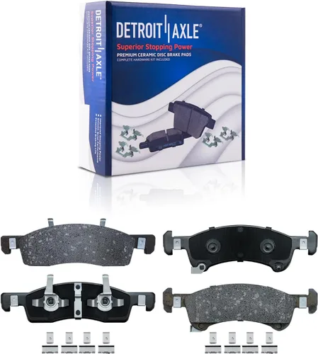 Vista 91 de Detroit Axle - Pastillas de Freno Delantero Izquierdo Reemplazo de Pinza de Disco para Dodge Ram 1500 Dakota Mitsubishi Raider - Juego de 3 piezas