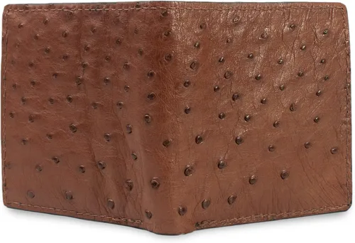 Vista 2 de Cartera Hipster de piel de avestruz con 12 ranuras para tarjetas