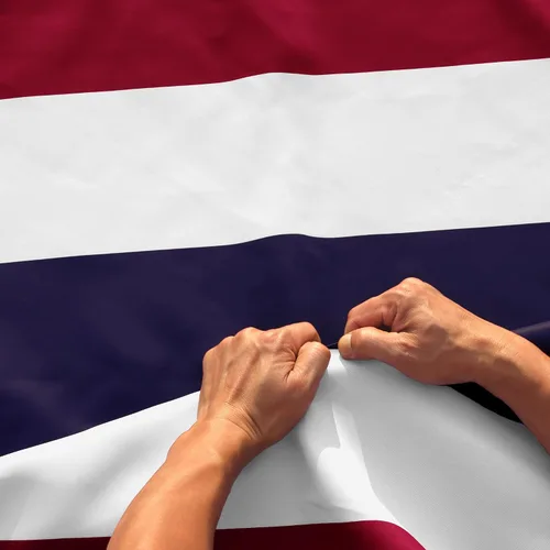Vista 7 de Bandera de Asia, Tailandia