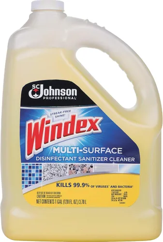 Vista 2 de Windex Desinfectante Multisuperficie Limpiador Multiuso Recambio 1 Galón-Aroma Cítrico