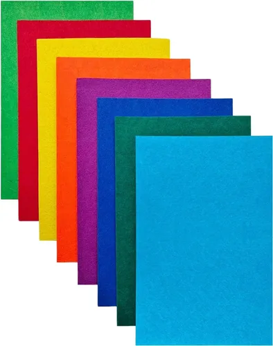 Vista 21 de Jtnohx - Fieltro rígido, hojas de fieltro de 2 mm de grosor para manualidades, cuadrados de tela de fieltro dura de 20,3 x 30,5 cm, 8 piezas