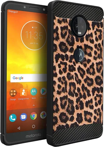 Vista 11 de CasesOnDeck - Funda ajustable compatible con Motorola Moto Z4 / Moto Z4 Play, fibra de carbono, protección contra golpes y caídas, TPU flexible