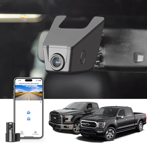 Vista 11 de Mangoal Cámara de tablero delantera 4K y trasera 1080P para Ford F150 2018-2025 F250/F350/F450 Super Duty 2020-2026 XLT Lariat King Ranch Raptor