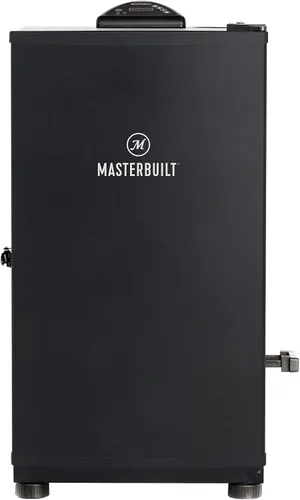 Vista 15 de Masterbuilt® Ahumador eléctrico vertical para barbacoa de 30 pulgadas con control de temperatura analógico, estantes cromados para ahumar y 535