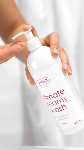 Vista 2 de Ziaja Lavado Cremoso Íntimo con Protección de Ácido Láctico 500 Ml