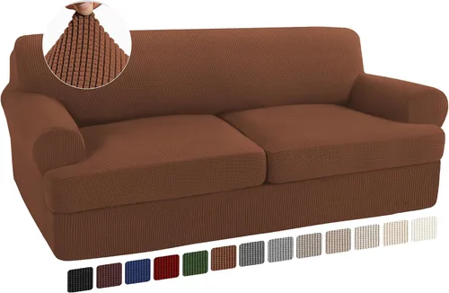 Vista 29 de Turquoize Funda para sillón con cojín en forma de T para sala de estar, funda elástica para sofá, funda suave para sillón, fundas de muebles
