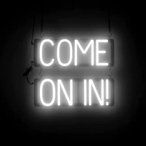 Vista 22 de SpellBrite Letrero LED Neon OPEN para negocios - Azul, 17" x 6
