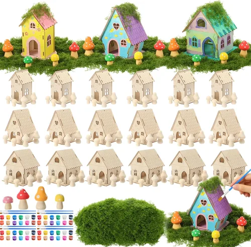 Vista 14 de DoubleFill Juego de 12 juegos de casa de hadas, manualidades para niños