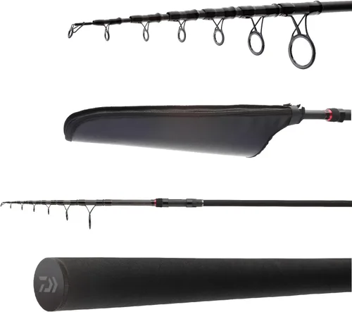 Vista 2 de DAIWA Black Widow XT Tele Carp, Caña de Pescar para Carpas
