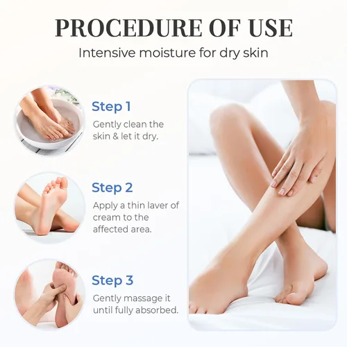 Vista 3 de Crema Hidratante y Antigrietas para Pies, Crema de 2025 ml Hidratante y Alivio de Grietas y Sequedad para Pies, Crema de Reparación para Manos