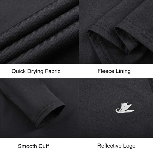 Vista 5 de DEVOROPA Camiseta térmica de compresión para niños y jóvenes, camiseta interior de manga larga de forro polar para fútbol y béisbol