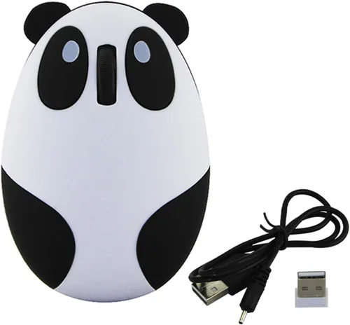 Vista 10 de 3C Light Lindo ratón óptico con cable USB con forma de panda, 1600 DPI, 3 botones para mujeres, niños y niñas (rosa)