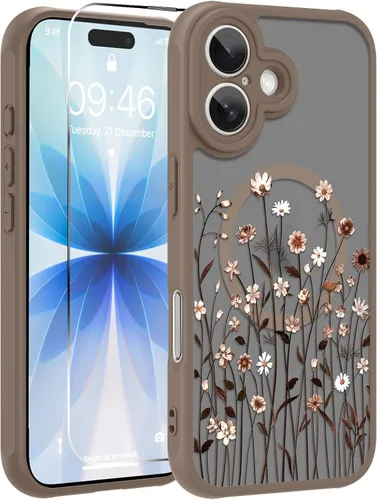 Vista 27 de OOK Funda magnética para iPhone 11 [compatible con MagSafe] Funda delgada mate translúcida negra para iPhone 11, funda protectora de lente de Negro