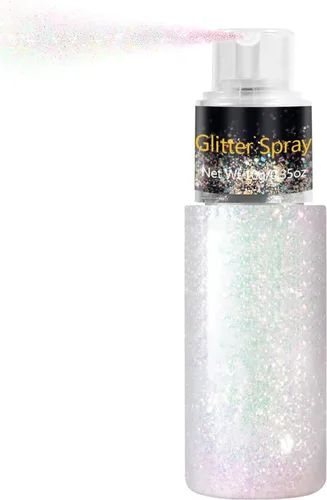 Vista 21 de Pulverizador de purpurina para cabello y cuerpo, polvo de purpurina holográfica, purpurina brillante para la cara, el cuerpo y la ropa, laca