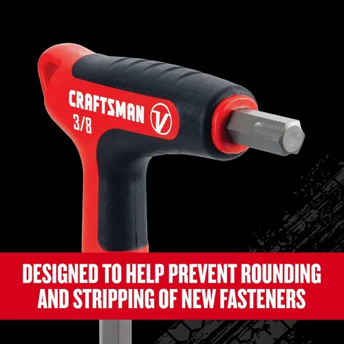 Vista 7 de CRAFTSMAN V-SERIES - Juego Allen de llaves hexagonales, SAE, 9 piezas (CMHT26162V)