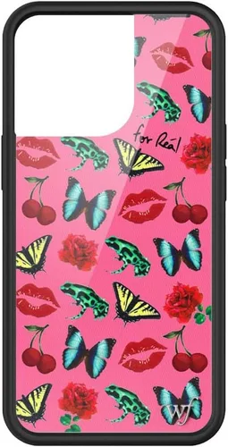 Vista 11 de Fundas Wildflower - Compatibles con Apple iPhone 13 Pro Protector de goma negro, certificado de prueba de caída de 4 pies, propiedad de mujeres