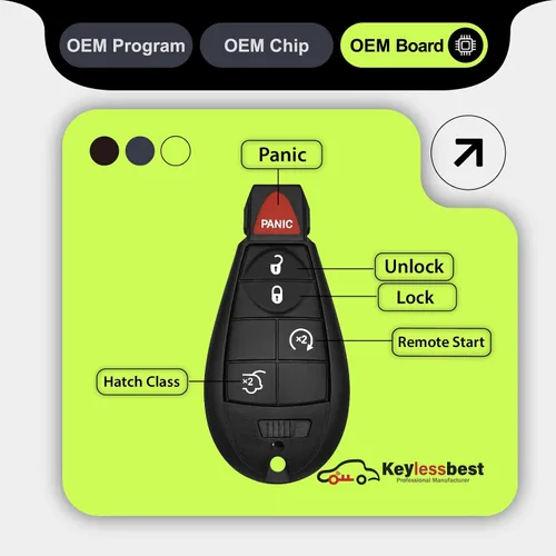Vista 4 de Repuesto para Jeep Commander Grand Cherokee 2008 2009 2010 2011 2012 2013 Control remoto M3N5WY783X 5 botones 433MHz