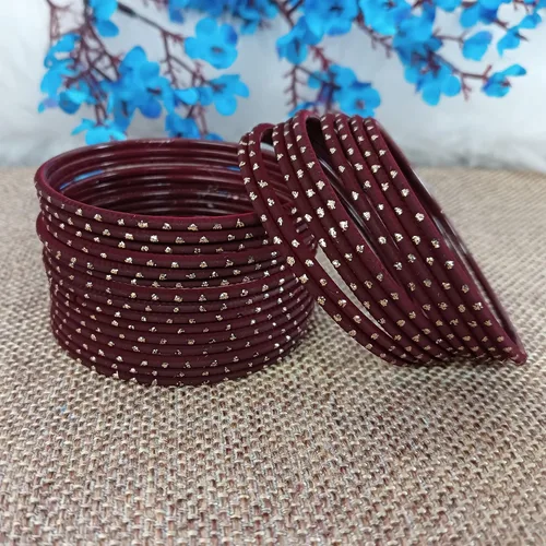 Vista 2 de Efulgenz Rakhi Gifts for Sister Indian Bangles Set Bollywood Plain Metal Bangle Bracelets Costume Jewelry for Women & Girls Raksha Bandhan Gift for