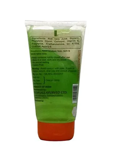 Vista 2 de Patanjali Gel de aloe vera producto ayurvédico para belleza natural