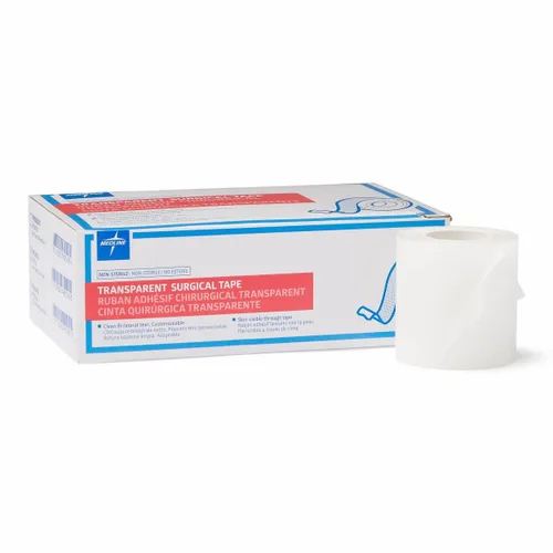 Vista 7 de Medline Essentials - Cinta quirúrgica transparente, 1 pulgada x 10 yardas por rollo, caja de 12 rollos