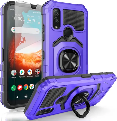 Vista 7 de Ailiber DuraSport UW C6930 - Funda compatible con Kyocera DuraSport 5G, con protector de pantalla, soporte de anillo para montaje magnético