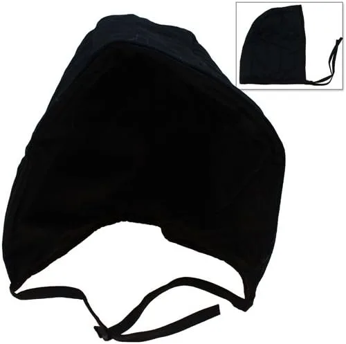 Vista 2 de Gorra acolchada de algodón con armadura Coif - Medieval Renaissance Under Armor Negro