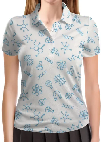 Vista 3 de Polomore Womens Golf Shirt Teacher Outfits for Women Teacher Shirts Teacher Gifts Teacher Polo Science Teaching Lovers Gifts