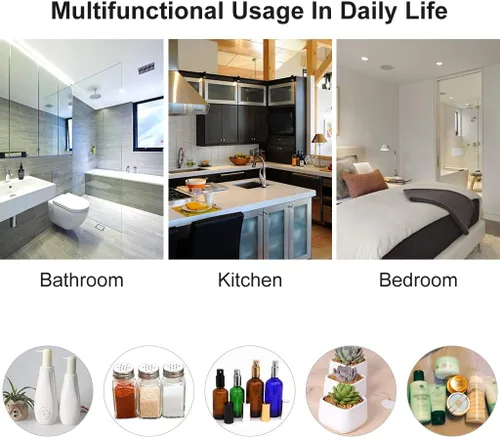 Vista 7 de Estante de ducha de baño OwnMy de acero inoxidable, cesta de cocina, estante de ducha, carro de ducha, estantes flotantes de almacenamiento de baño