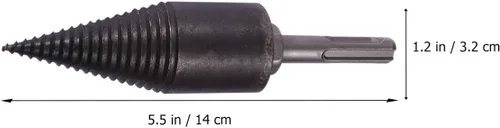 Vista 2 de Tofficu Broca de madera Herramienta de corte de leña para madera Brocas de división de madera Ranura antideslizante División eficiente