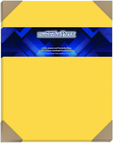 Vista 12 de 100 brillante amarillo dorado 65LB cover card de papel – 3" x 5" (3 x 5 inches) Tamaño photo card frame – 65 lb/Libra luz peso cartulina