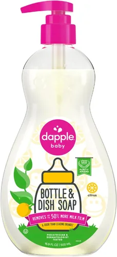 Vista 11 de Repuesto para líquido para lavar platos y botellas de bebé Dapple, sin fragancia, 34 onzas líquidas, DP-035B, 2