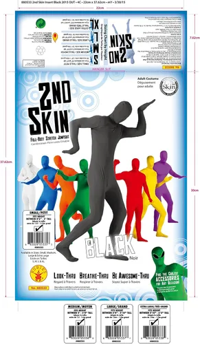 Vista 3 de Rubie's 2nd Skin Traje Negro