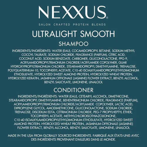 Vista 8 de Nexxus Champú y acondicionador ultraligero para cabello seco y encrespado, tratamiento suave para bloquear el encrespamiento, 13.5 onzas