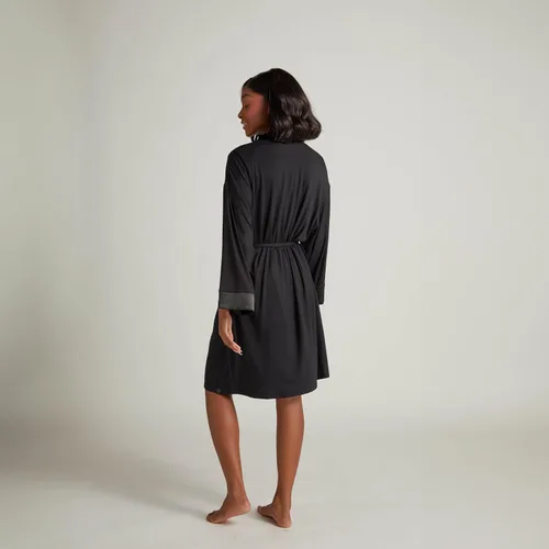 Vista 3 de Faceplant Bamboo® Kimono Lounge Robe Comodidad de lujo Ropa de dormir ecológica