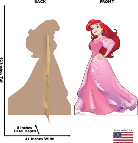 Vista 2 de Cardboard People Ariel Figura de Cartón de Tamaño Real - Disney Princess Friendship Adventures Ariel (Disney Princess Friendship Adventures)