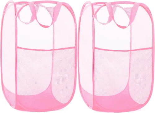 Vista 19 de Cestas plegables duraderas para lavandería, cesta desplegable resistente a desgarros para lavandería, cesta de ropa plegable con asas de transporte