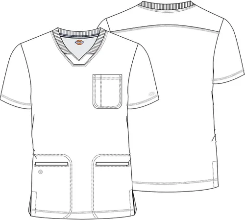 Vista 8 de Dickies Dynamix DK640 - Camiseta para hombre con cuello en V