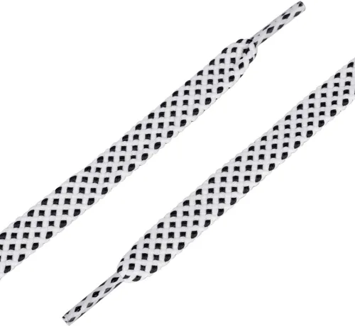 Vista 4 de uxcell 3 pares de cordones planos de doble capa con lunares para zapatos deportivos