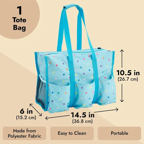 Vista 4 de Juvale Bolsa de mano utilitaria, organizador de bolsillo para enfermera con compartimentos, organizador de bolsillo con cremallera superior con 8
