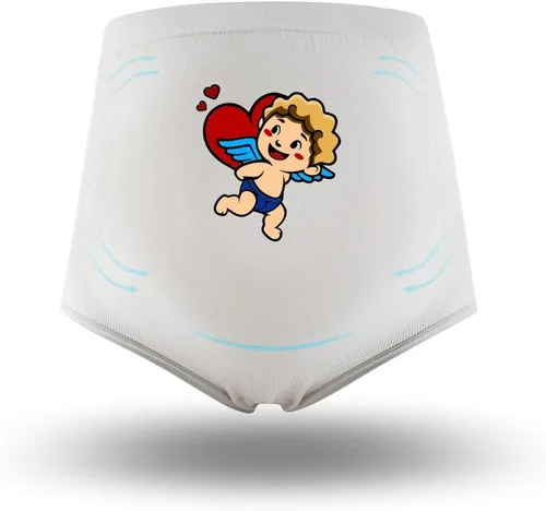 Vista 6 de Ropa interior de maternidad para mujer, ropa interior con soporte para el abdomen, con eslogan divertido, ropa de embarazo, regalos