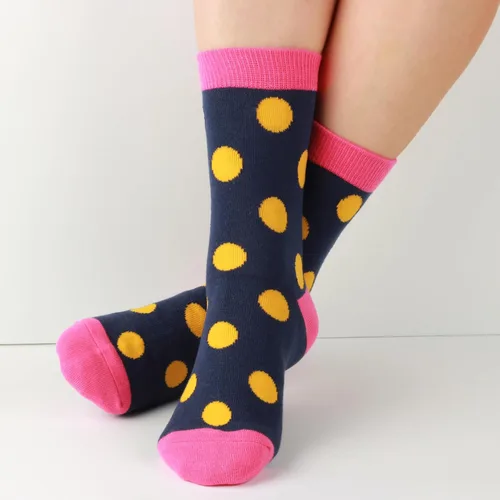 Vista 9 de COTTON DAY Caja de regalo de 7 días de la semana, calcetines cortos para niños y niñas, diseño de animales, flores, estrellas y puntos